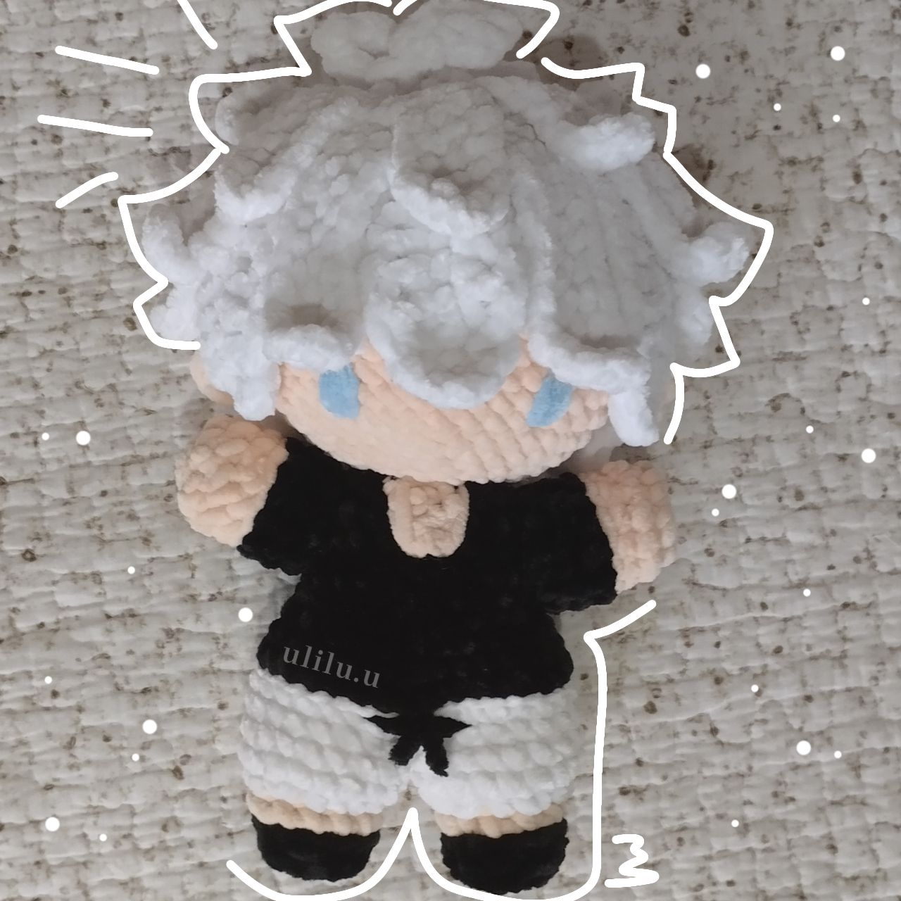 Gojo Satoru Amigurumi Crochet Pattern PDF β Jujutsu Kaisen