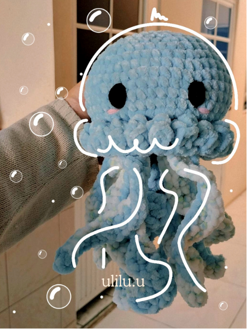Jellyfish Amigurumi Crochet Pattern PDF — Kawaii Ocean Plush 🫧